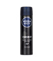 اسپری دئودورانت بدن مردانه DEEP BLACK CARBON DARK WOOD  نیوآ NIVEA