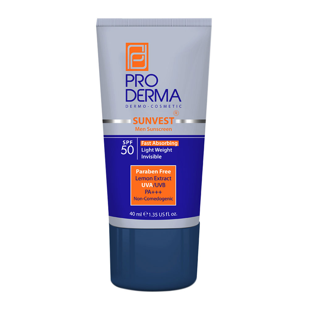 ضد آفتاب فاقد چربی مخصوص آقایان پرودرما PRO DERMA