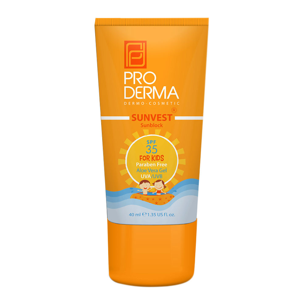 ضد آفتاب کودکان فاقد مواد شیمیایی پرودرما PRO DERMA