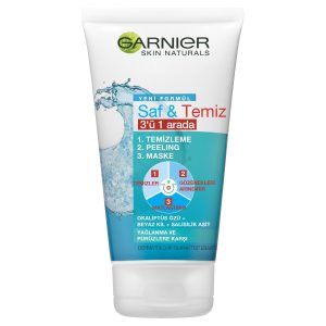 ماسک ، شوینده و اسکراب 3 کاره Pure Active گارنیر GARNIER