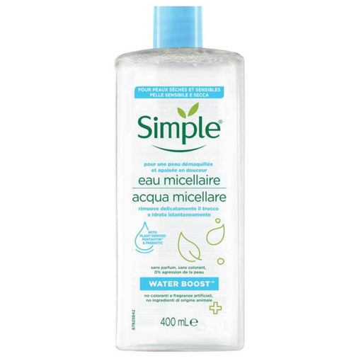محلول پاک کننده آرایش مناسب پوست نرمال تا خشک سیمپل SIMPLE