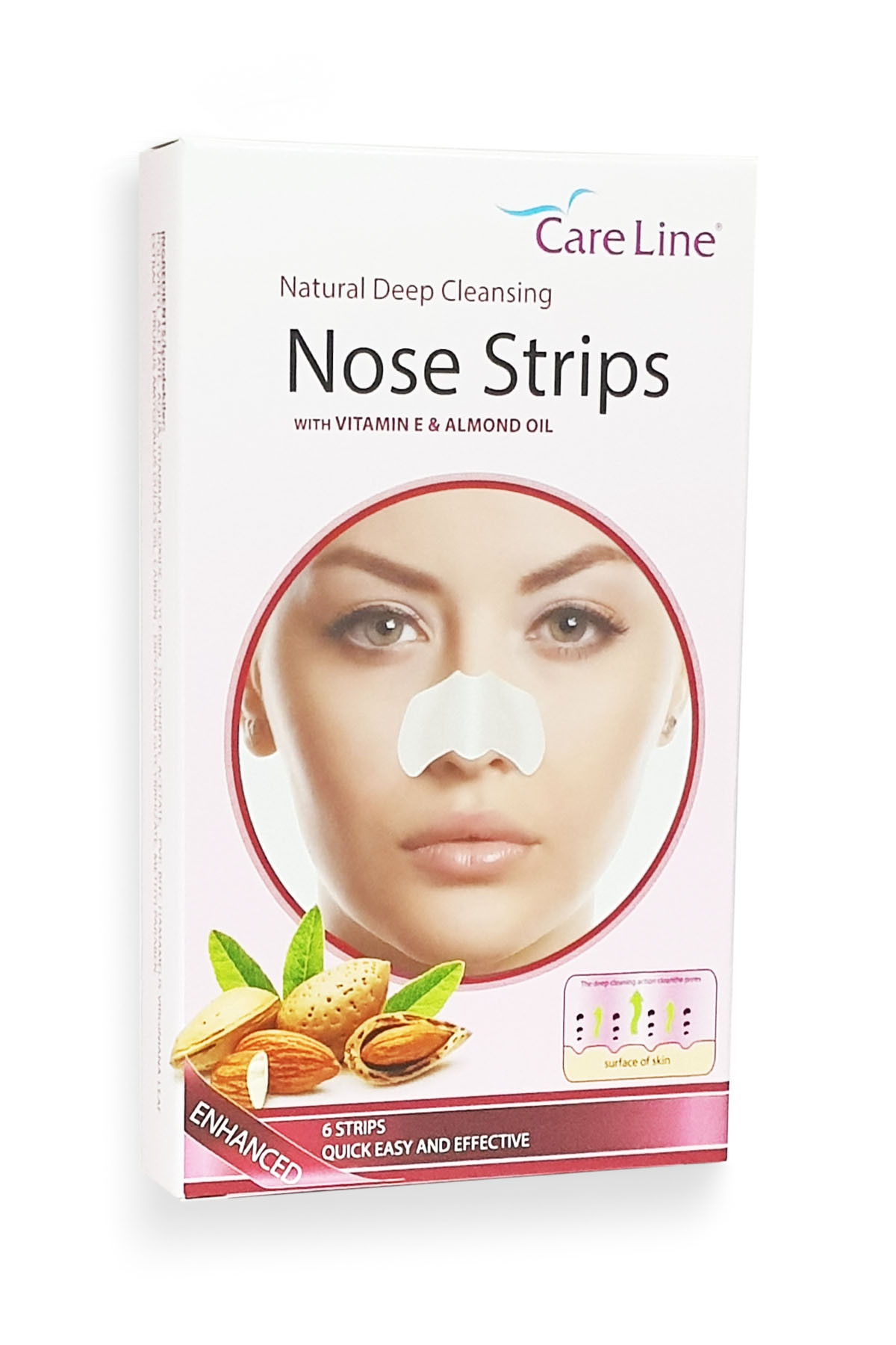 چسب بینی حاوی عصاره روغن بادام کرلاین Care Line