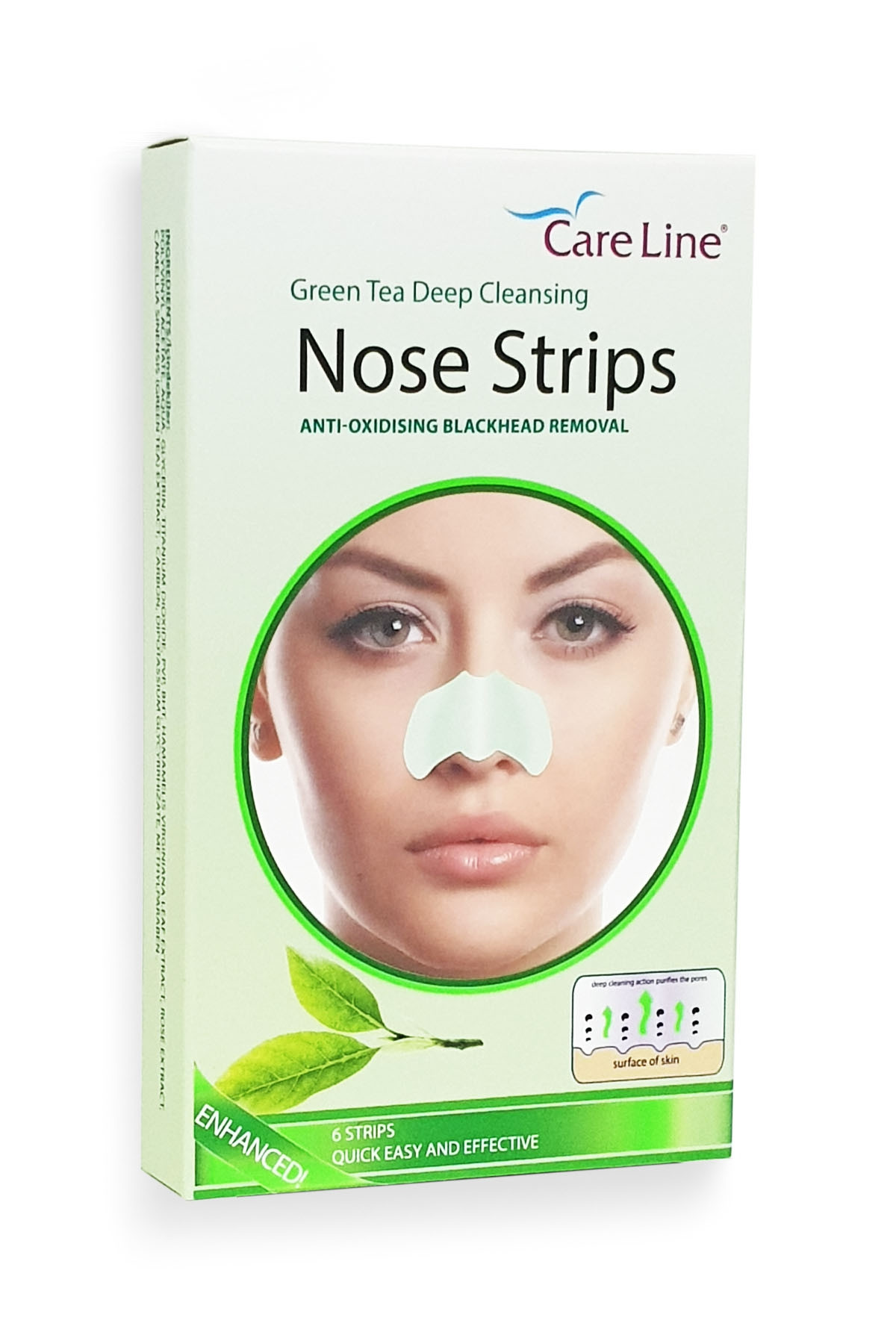 چسب بینی حاوی عصاره چای سبز کرلاین Care Line