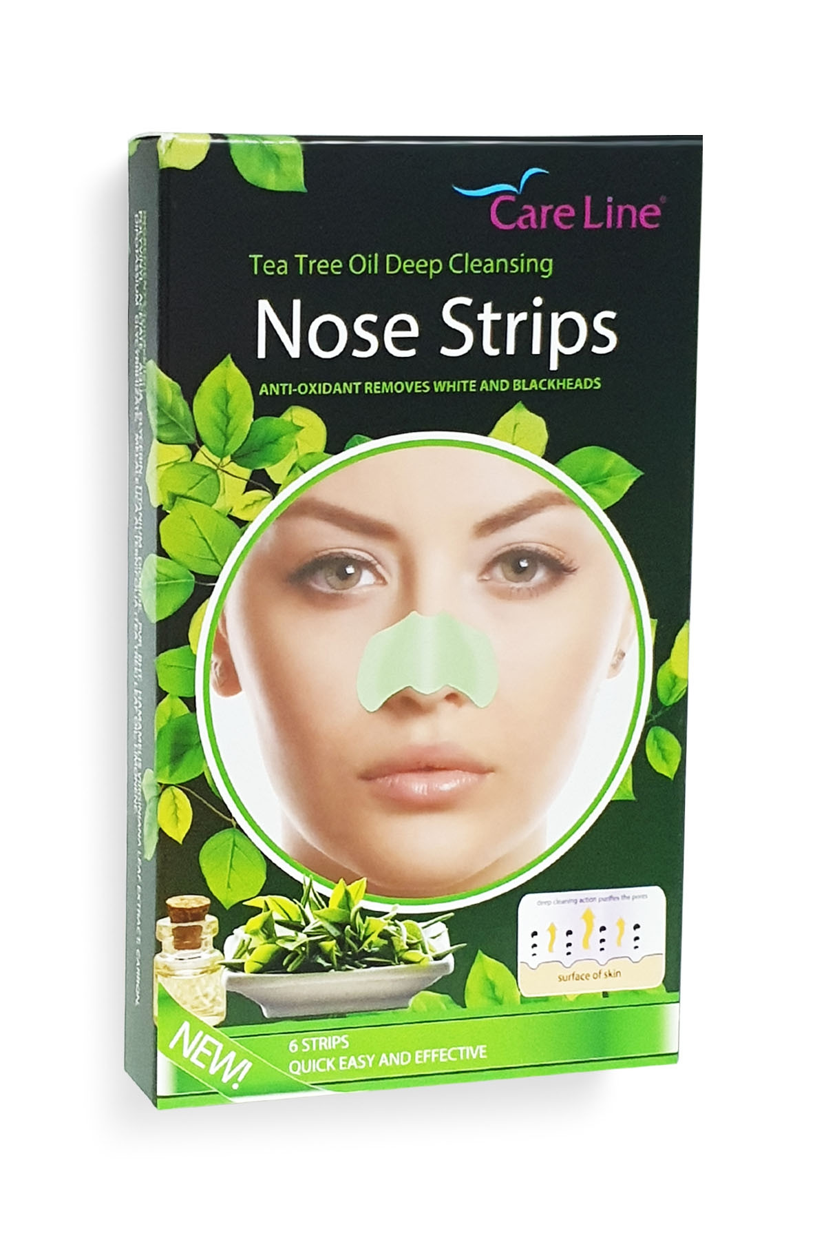 چسب بینی حاوی عصاره روغن درخت چای کرلاین Care Line