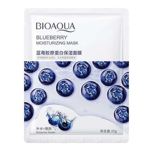 ماسک ورقه ای بلوبری بایوآکوا BIOAQUA