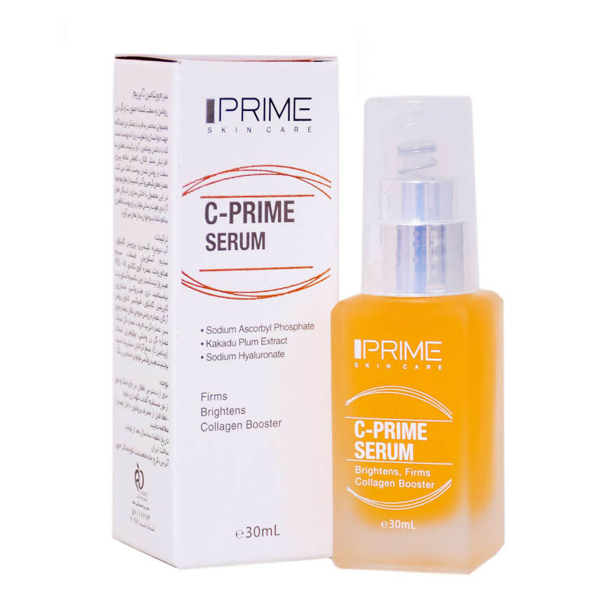 سرم ویتامین سی روشن کننده و سفت کننده صورت و گردن پرایم PRIME