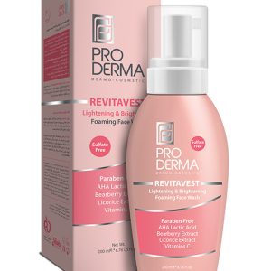 فوم شست و شو و روشن کننده مناسب انواع پوست پرودرما PRO DERMA