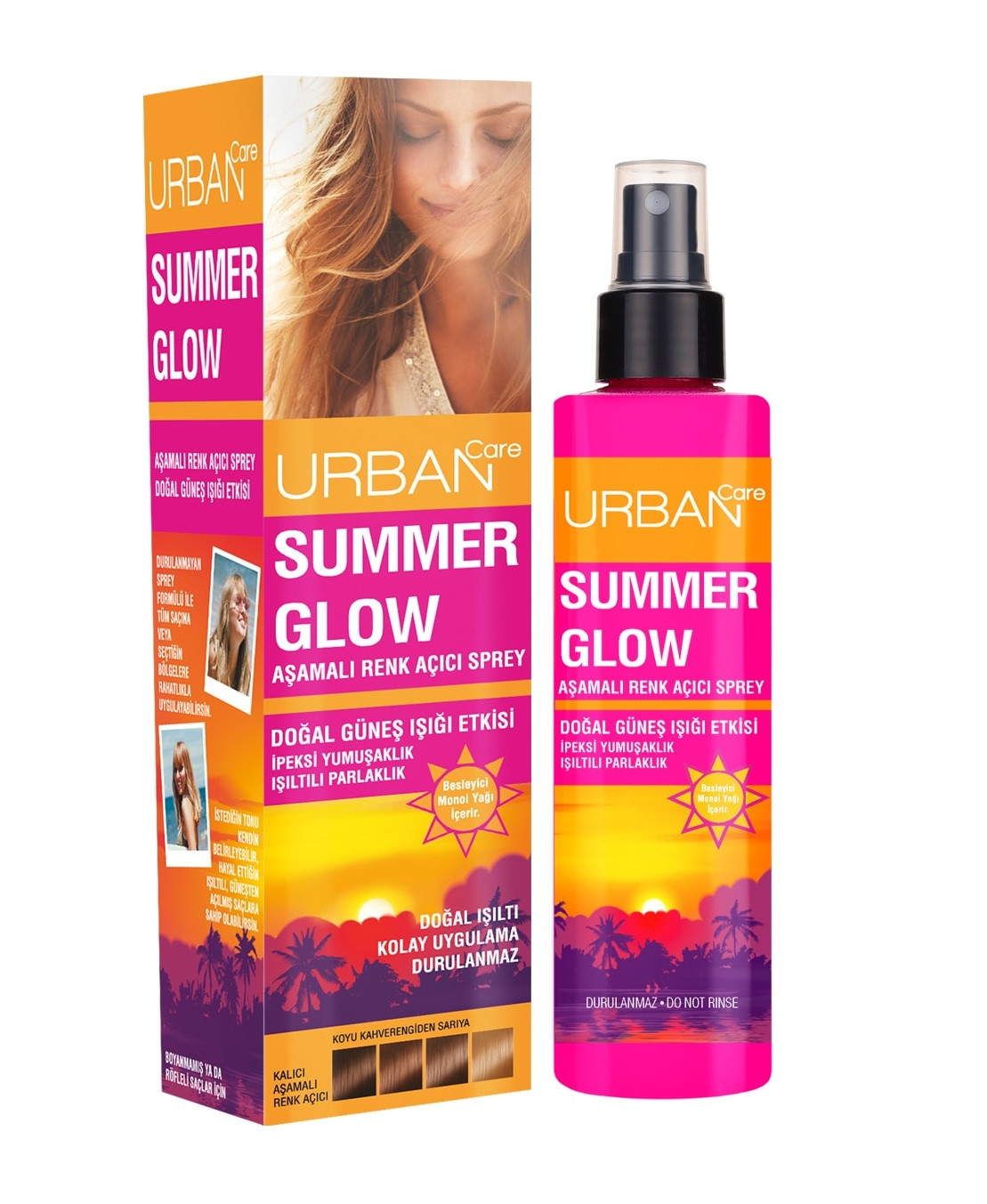 اسپری روشن کننده مو حاوی روغن مونوی و کراتین گیاهی اوربان کر URBAN Care
