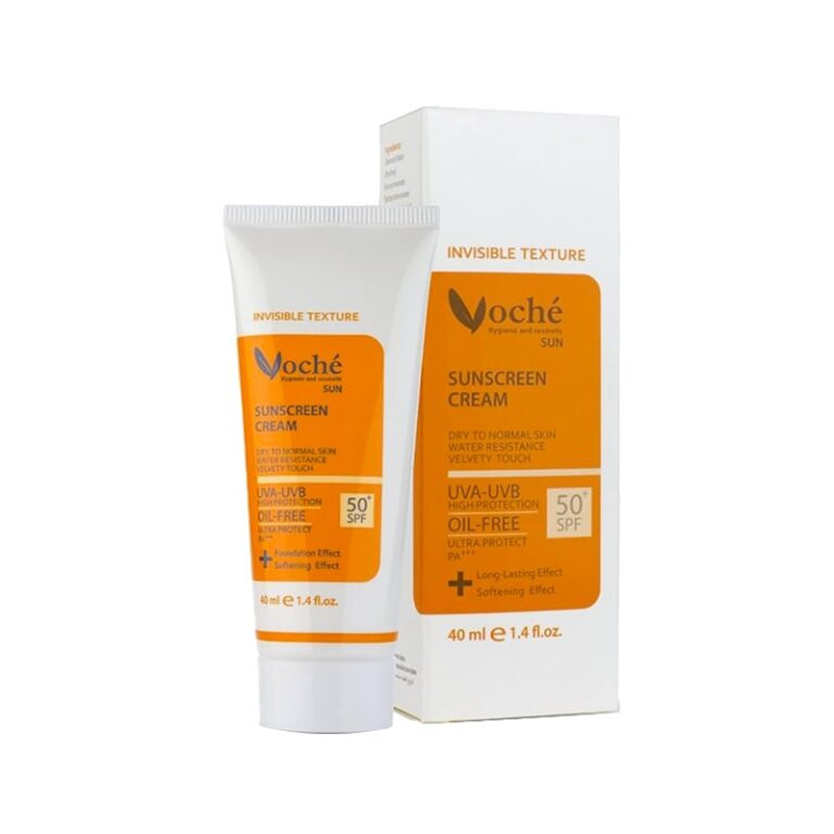 کرم ضد آفتاب بی رنگ SPF50 مخصوص پوست های چرب و مستعد آکنه وچه Voche