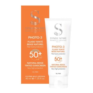 کرم ضد آفتاب رنگی با +SPF50 بژ طبیعی سین بیونیم SYNBIONYME