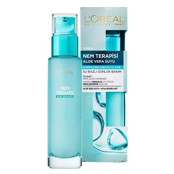 سرم آبرسان آلوئه ورا مناسب پوست های نرمال تا خشک لورال LOREAL