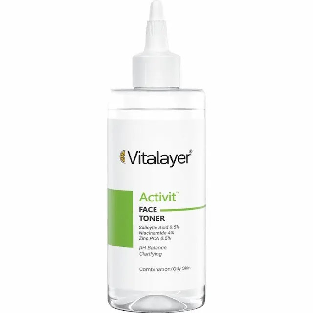 تونر پاک کننده صورت مناسب پوست های چرب و مختلط ویتالیر Vitalayer