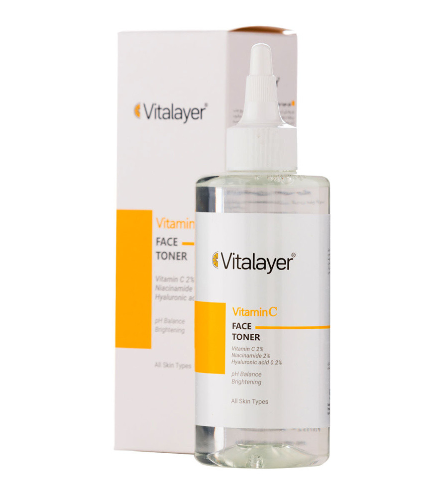 تونر پاک کننده صورت حاوی ویتامین سی ویتالیر Vitalayer