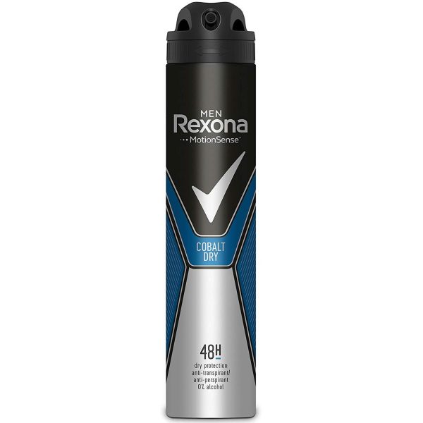 اسپری دئودرانت بدن مردانه COBALT DRY رکسونا Rexona