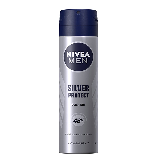 اسپری دئودرانت بدن مردانه سیلور پروتکت نیوآ NIVEA