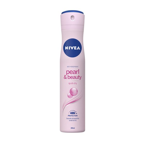 اسپری دئودرانت بدن زنانه pearl & beauty نیوآ NIVEA
