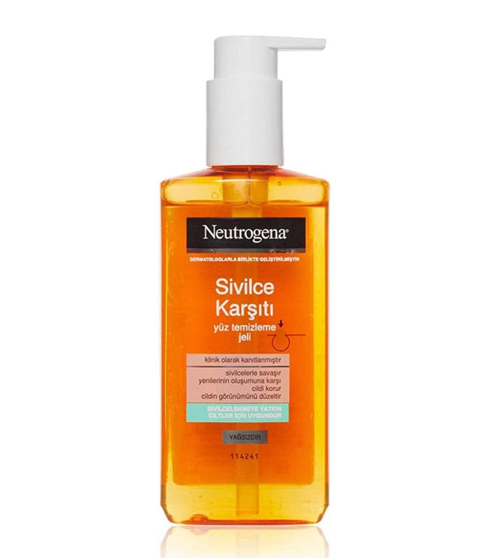 ژل شستشو صورت مناسب پوست جوش دار نوتروژینا neutrogena