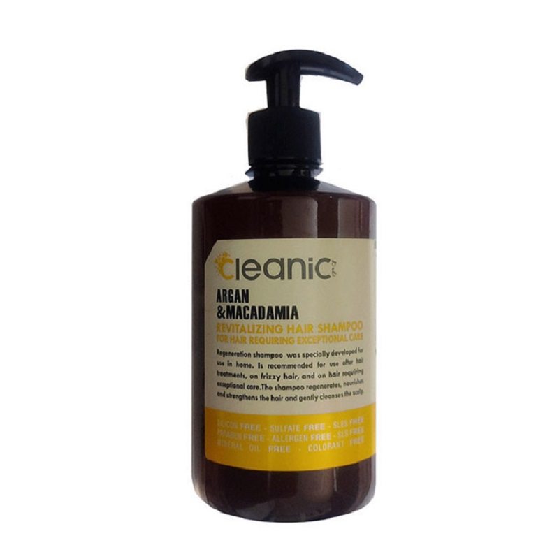 شامپو فاقد سولفات550 میل آرگان و ماکادمیا  کلینیک کیندی CLEANIC kindii