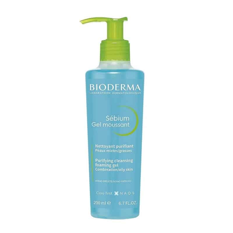 ژل شستشو صورت مناسب پوست چرب و مختلط پمپی 200 میل بایودرما BIODERMA