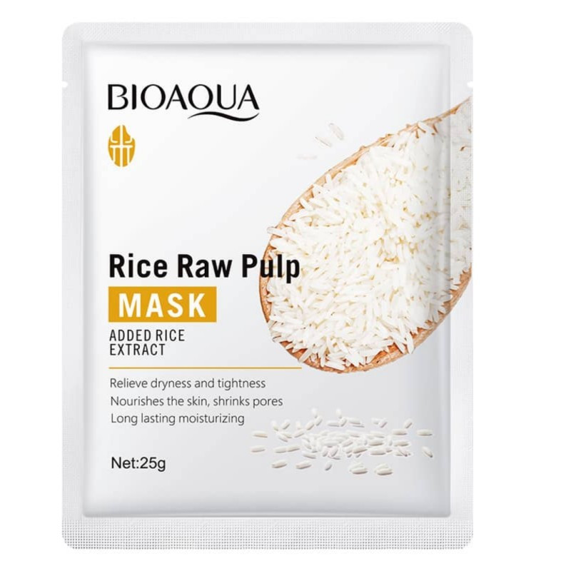 ماسک ورقه ای برنج بایوآکوا BIOAQUA