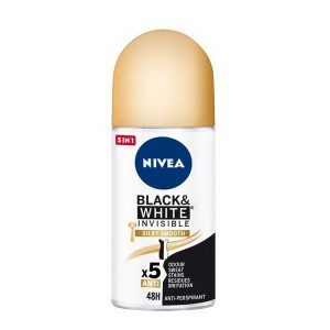 مام رول ضد تعریق زنانه BLACK & WHITE INVISIBLE SILKY SMOOTH نیوآ NIVEA
