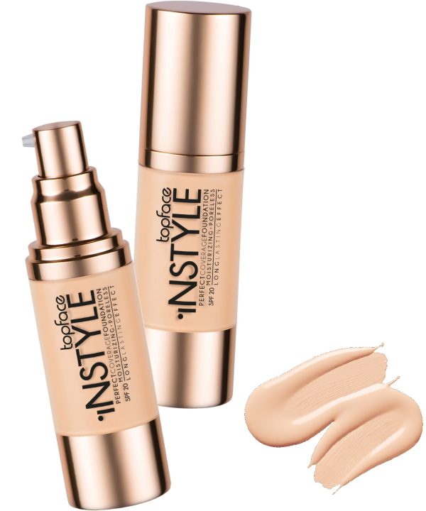 کرم پودر پمپی PERFECT COVERAGE تاپ فیس topface