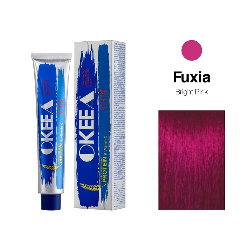 رنگ مو Fuxia حجم 200 میل اکیا OKEEA
