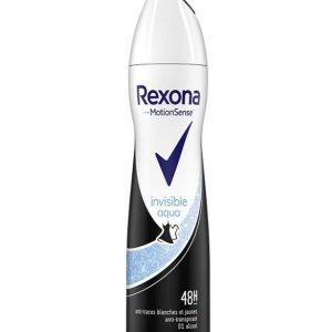 اسپری دئودورانت بدن زنانه invisible aqua رکسونا Rexona
