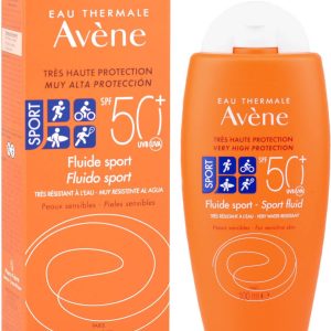 کرم ضد آفتاب بی رنگ فلوئید اسپورت +SPF50 مناسب انواع پوست 100 میل اون Avene