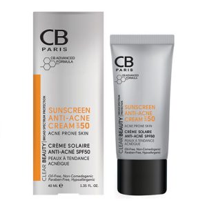 کرم ضد آفتاب مناسب پوست های مستعد آکنه SPF50 سی بی CB