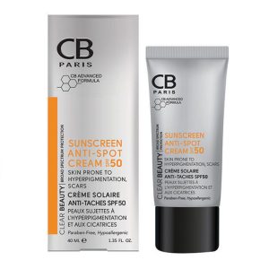 کرم ضد آفتاب مناسب پوست های دارای لک SPF50 سی بی CB