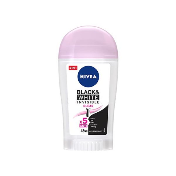 مام صابونی زنانه BLACK & WHITE INVISIBLE CLEAR نیوآ NIVEA