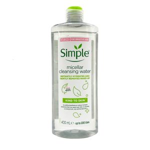 محلول پاک کننده آرایش مناسب پوست حساس 400 میل سیمپل SIMPLE