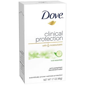 مام ضد تعریق کرمی زنانه Clinical Protection مدل Cool Essentials داو Dove