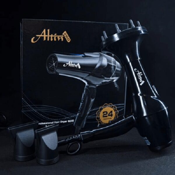 سشوار 2400 وات حرفه ای 8240 دیسپانسر دار آلتین پرو Altin PRO