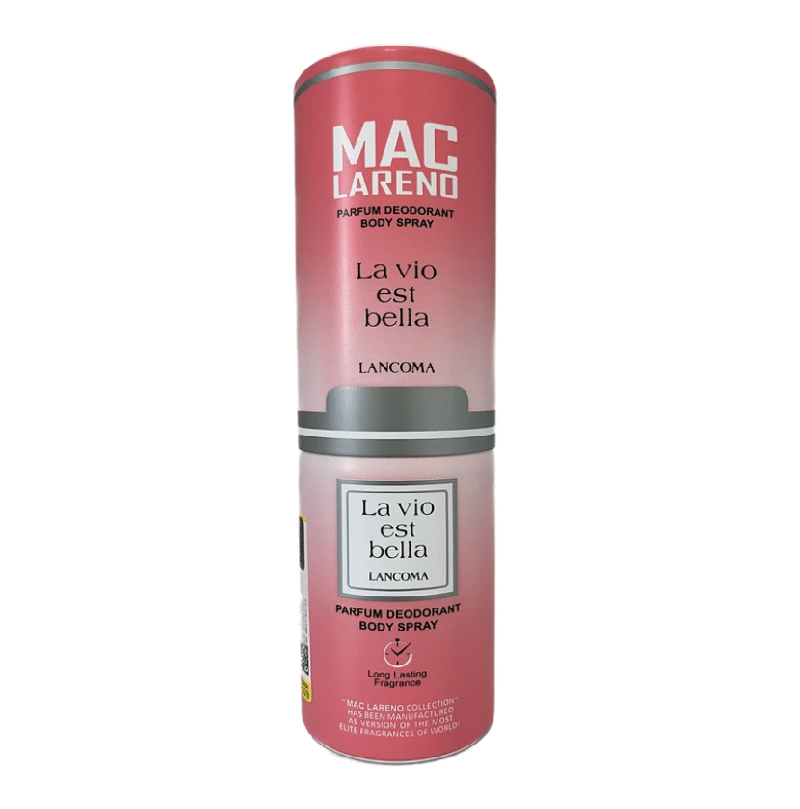 اسپری پرفیوم دئودورانت بدن زنانه لاویست بل لانکوم مک لارنو MAC LARENO