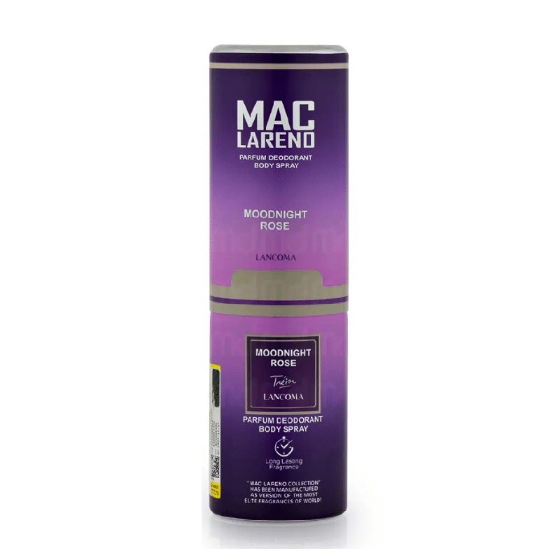 اسپری پرفیوم دئودورانت بدن زنانه میدنایت رز لانکوم مک لارنو MAC LARENO