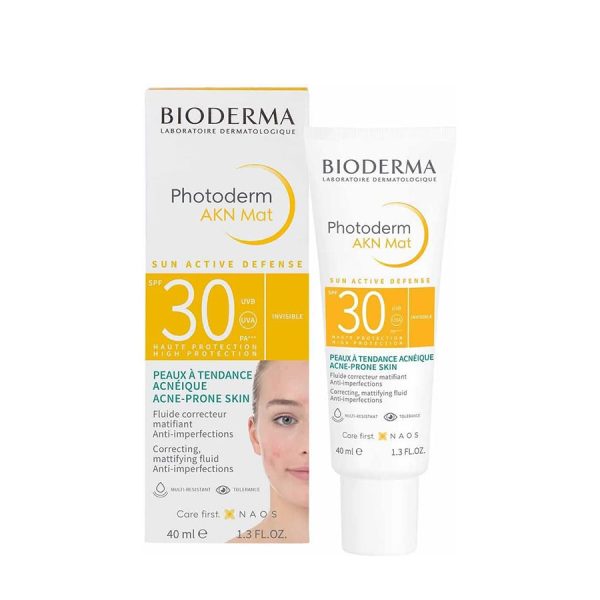 ضد آفتاب ضدجوش آکنه مات بی رنگ بایودرما BIODERMA