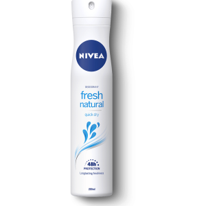 اسپری دئودرانت بدن زنانه 200 میل fresh natural نیوآ NIVE