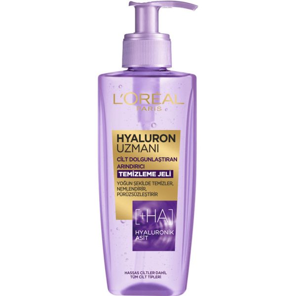 ژل شستشو هیالورونیک اسید لورال LOREAL