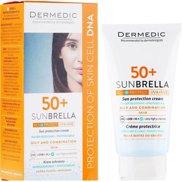 کرم ضد آفتاب پوست چرب و مختلط +SPF50 درمدیک DERMEDIC