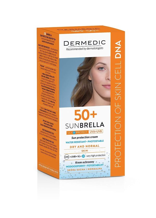 کرم ضد آفتاب پوست نرمال تا خشک +SPF50 درمدیک DERMEDIC