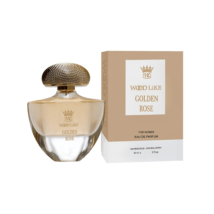 عطر ادو پرفیوم 90 میل زنانه گلدن رز وود لایک WOOD LIKE