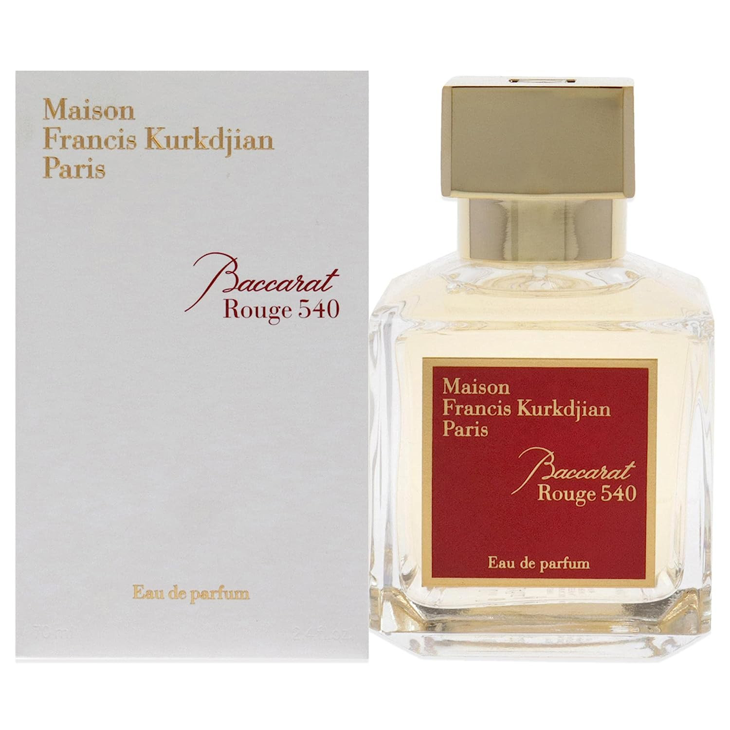 عطر ادوپرفیوم 70 میل زنانه فرانسیس کرکجان باکارات رژ Maison Francis Kurkdjian Baccarat Rouge 540