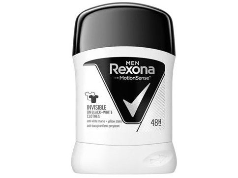 مام صابونی مردانه INVISIBLE PNBLACK+WHITE رکسونا Rexona
