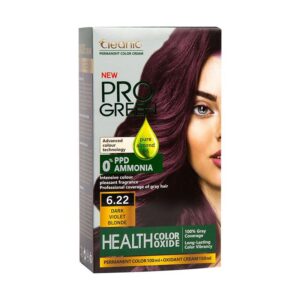 کیت رنگ مو بدون آمونیاک 6.22 کلینیک کندی Cleanic Kindi