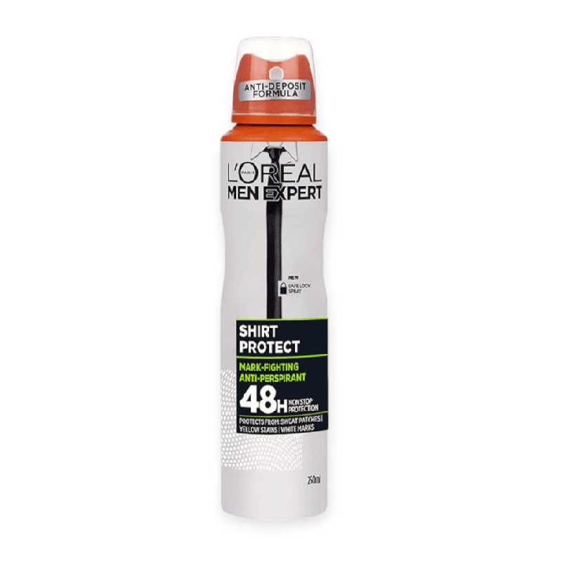 اسپری ضد تعریق مردانه SHIRT PROTECT لورال LOREAL
