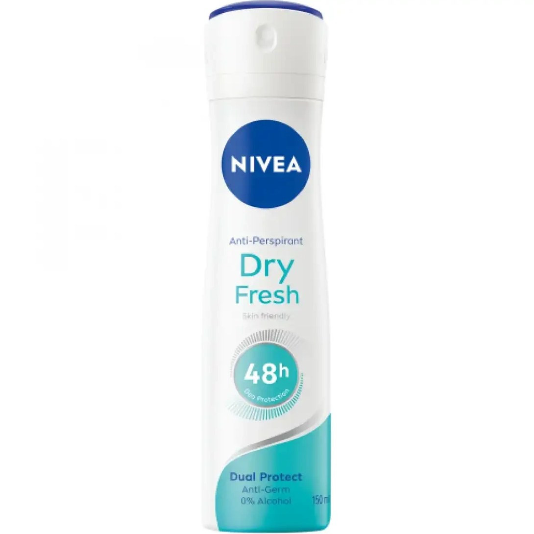 اسپری دئودرانت بدن زنانه 150 میل Dry Fresh نیوآ NIVE