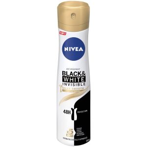 اسپری دئودرانت بدن زنانه 150 میل BLACK & WHITE INVISIBLE نیوآ NIVE