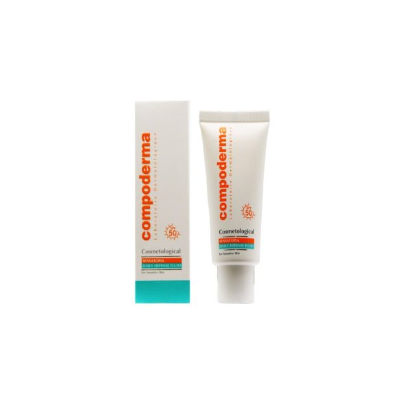 کرم ضد آفتاب SPF50+ مناسب پوست حساس کمپودرما compoderma